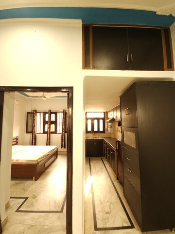 Kitchen in 1 BHK Builder Floor at Ansal Sushant Lok I, Sector 43 – for Rent