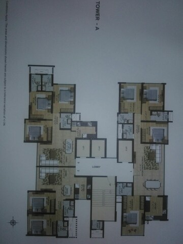 Floor Plan in 3 BHK Apartment at Chandak Stella, Goregaon West – for Rent