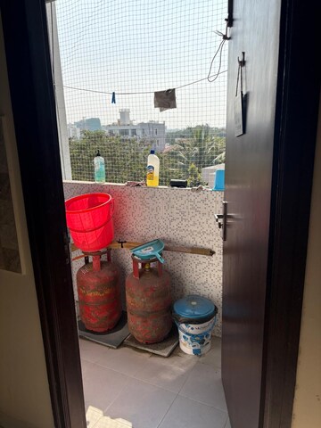 Bathroom in 3 BHK Apartment at My Home Tridasa, Tellapur – for Rent