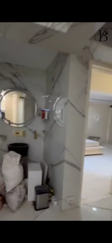 Bathroom in 3 BHK Apartment at Magnum Tower CHS, Andheri West – for Rent