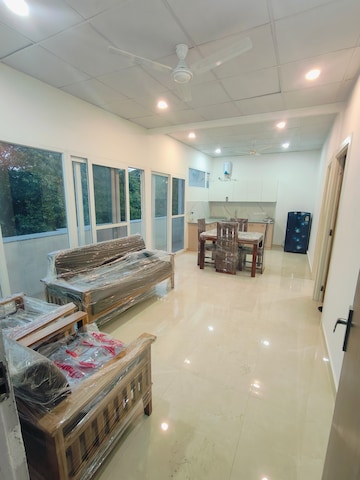 Living Room in 2 BHK Builder Floor at Ansal Sushant Lok I, Sector 43 – for Rent