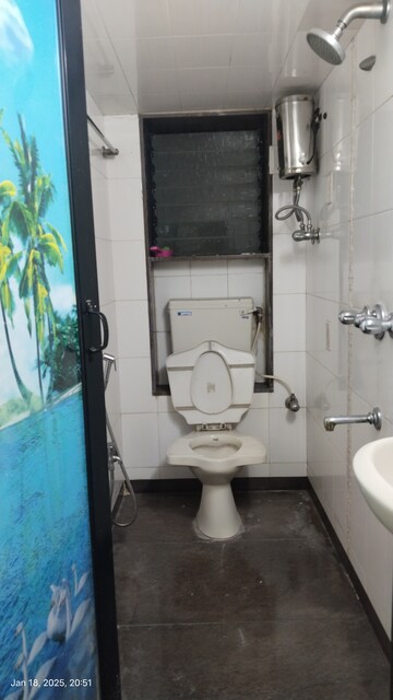 Bathroom in 1 BHK Apartment at Kangra Bhavan, Worli – for Rent