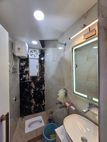 Bathroom in 3 BHK Apartment at Zakir Nagar – for Sale
