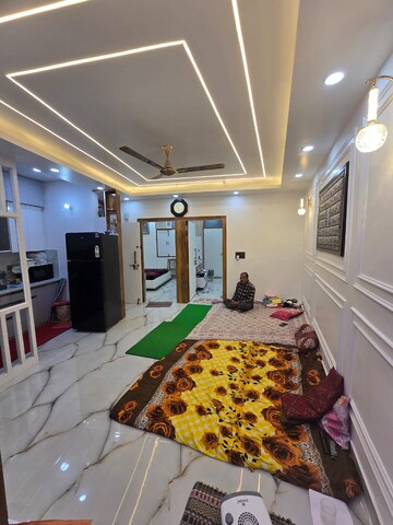 Living Room in 3 BHK Apartment at Zakir Nagar – for Sale