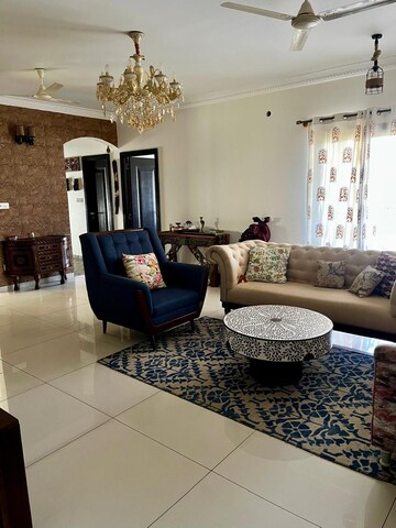 Living Room in 3.5 BHK Villa at Prestige Woodside, Yelahanka – for Rent