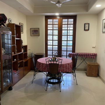 Living Room in 3.5 BHK Builder Floor at Greater Kailash I – for Rent