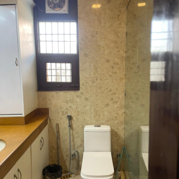 Attached Bathroom in 3.5 BHK Builder Floor at Greater Kailash I – for Rent