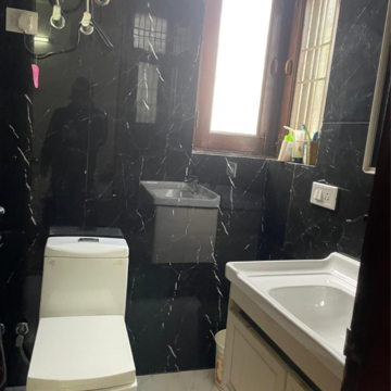 Attached Bathroom in 3.5 BHK Builder Floor at Greater Kailash I – for Rent