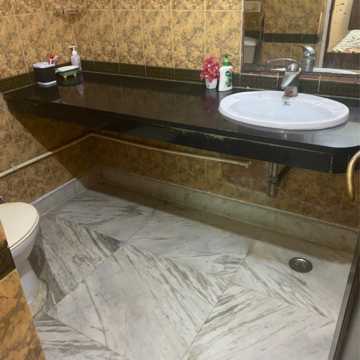 Attached Bathroom in 3 BHK Builder Floor at Kalkaji – for Rent