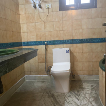 Bathroom in 3 BHK Builder Floor at Kalkaji – for Rent