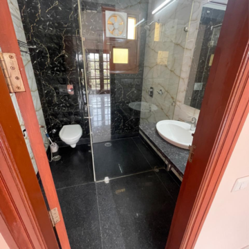 Attached Bathroom in 3 BHK Builder Floor at Greater Kailash I – for Rent