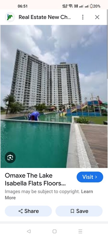 Swimming Pool in 2 BHK Apartment at Omaxe Lake, North Mullanpur – for Rent