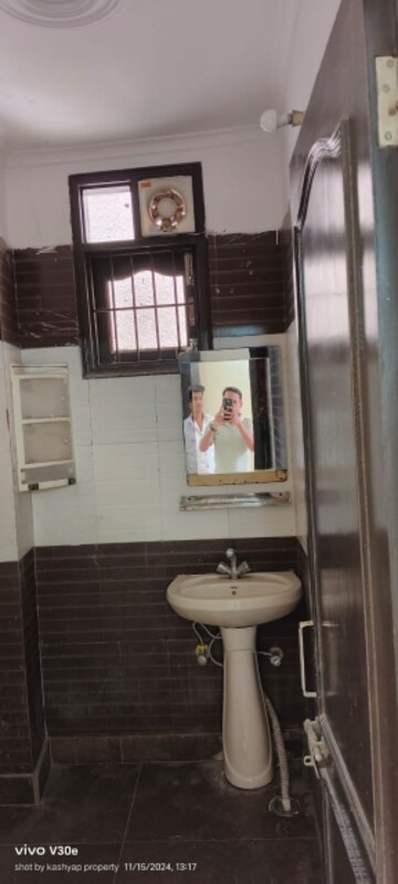 Bathroom in 2 BHK Builder Floor at Chattarpur – for Rent