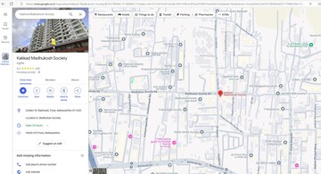2 BHK Apartment – Map Location View at Kakkad Madhukosh, Balewadi - for Rent