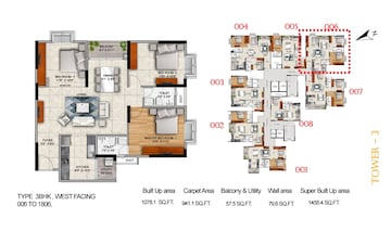 3 BHK Apartment For Rent in Mana Capitol, Sarjapur Road