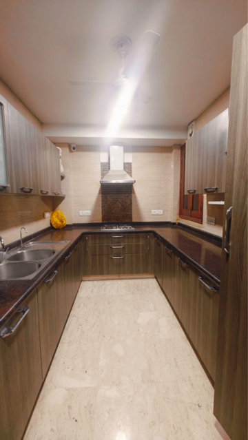 Kitchen in 3 BHK Builder Floor at Kalkaji – for Rent