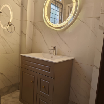 Bathroom in 3 BHK Builder Floor at Kalkaji – for Rent