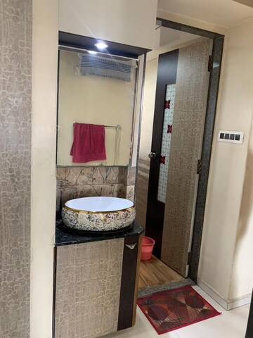 Bathroom in 2 BHK Apartment at Gala Pride Palms, Kolshet Road – for Sale