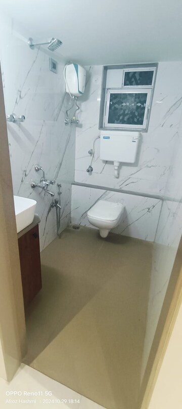 Bathroom in 1 BHK Apartment at Navkar Tower Part 1, Naigaon East – for Sale