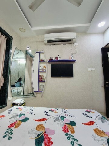 Bedroom in 2 BHK Apartment at A V Crystal Tower, Vasai East – for Sale