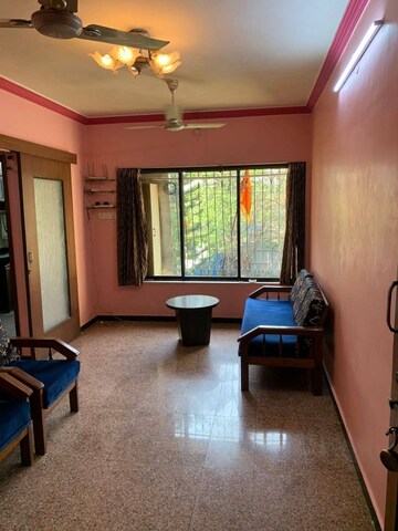 Living Room in 1 BHK Apartment at Madhuvan Heights, Vasai East – for Sale