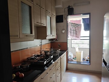 Kitchen in 2.5 BHK Apartment at Krishna Tower Kapurbawdi, Kapur Bawdi – for Rent