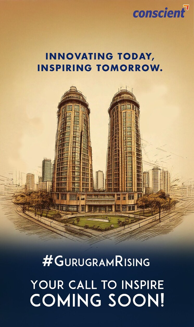 Exterior View, conscient-parq 3 Bedroom 1995 Sq.Ft. Apartment In Sector 80 Gurgaon 8094210