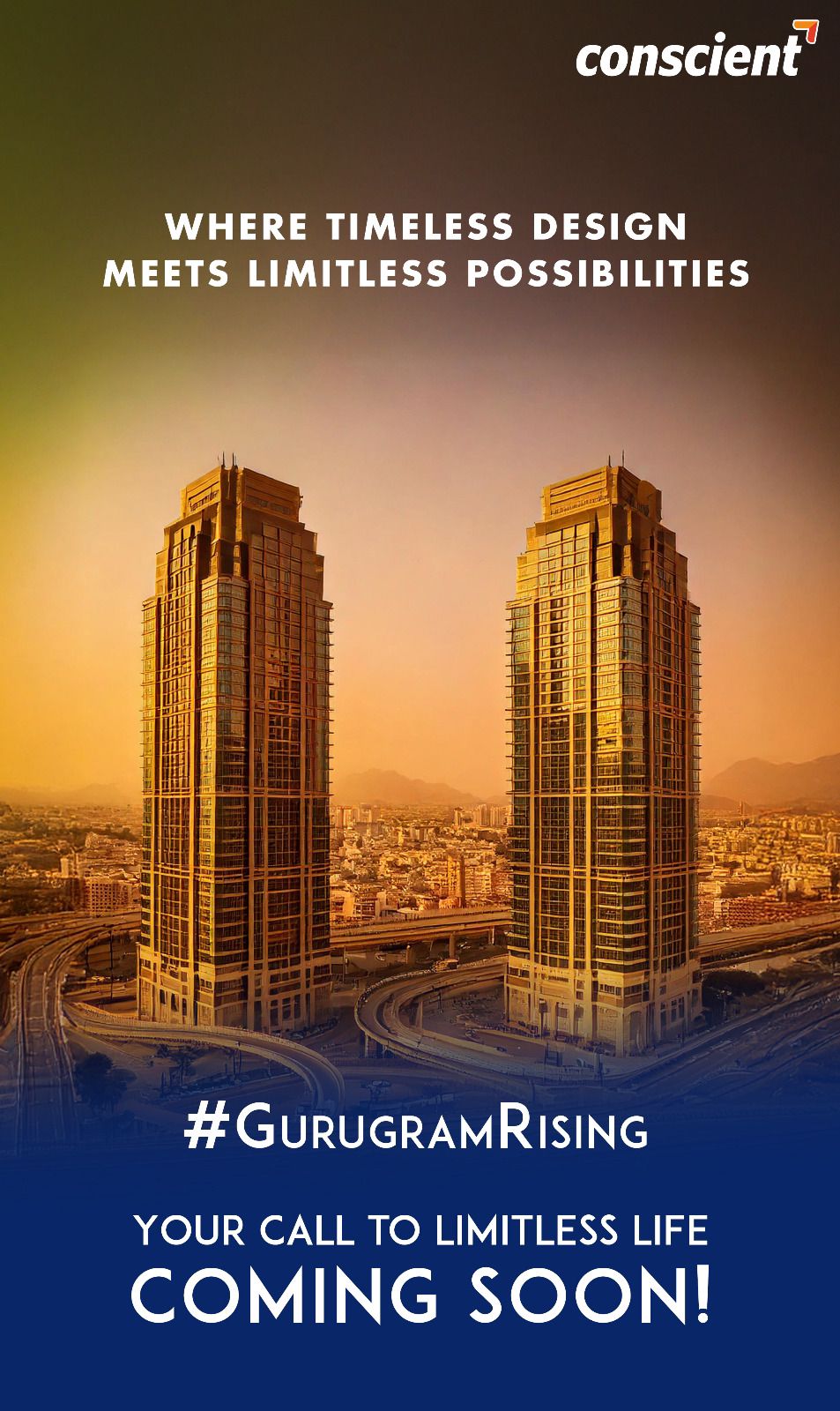 3 BHK + Servant Room Apartment For Sale in Conscient Parq