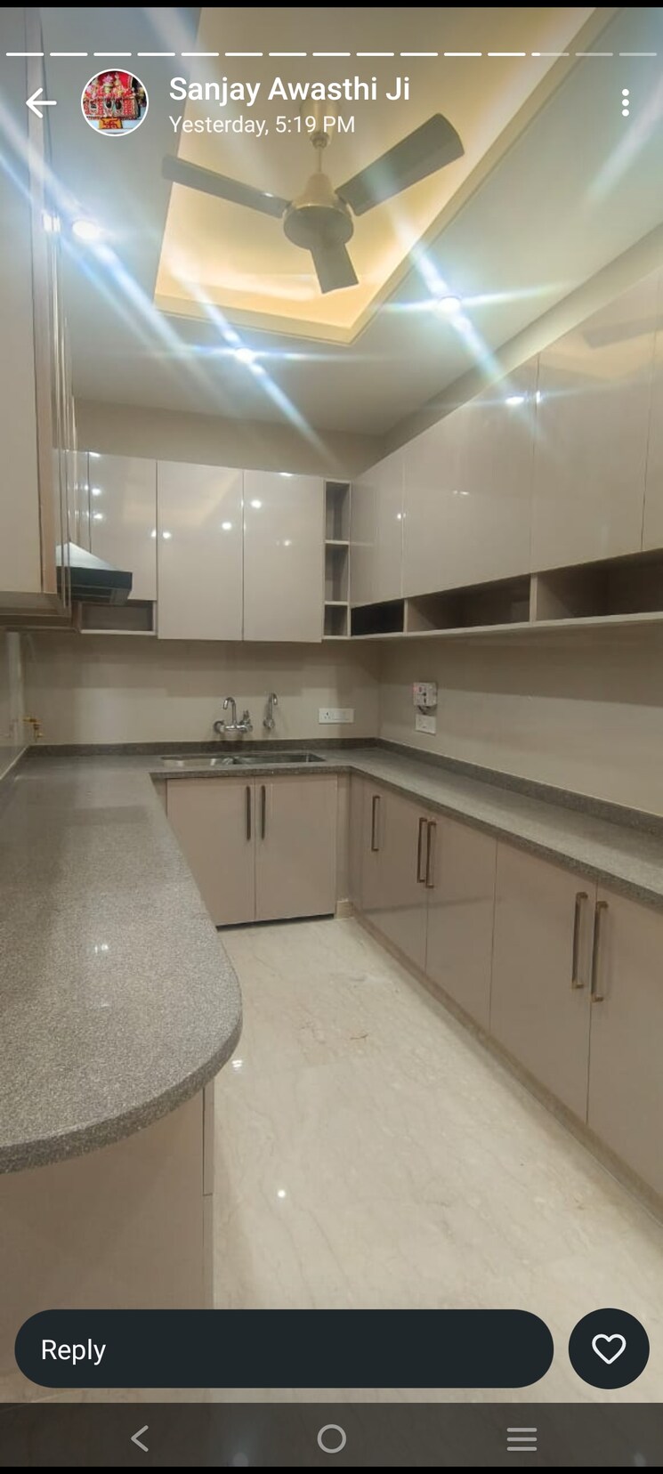 Kitchen, lajpat nagar 4 3 Bedroom 1100 Sq.Ft. Builder Floor In Lajpat Nagar 4 Delhi 8094199