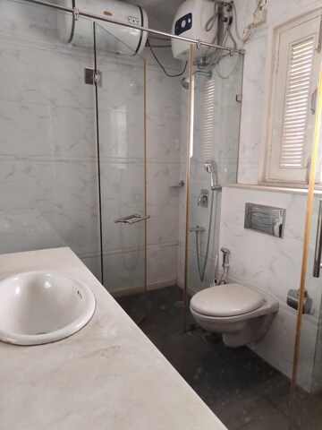 Bathroom in 3 BHK Builder Floor at Defence Colony – for Rent