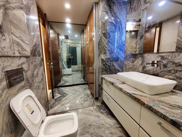 Bathroom in 4 BHK Builder Floor at Defence Colony – for Rent