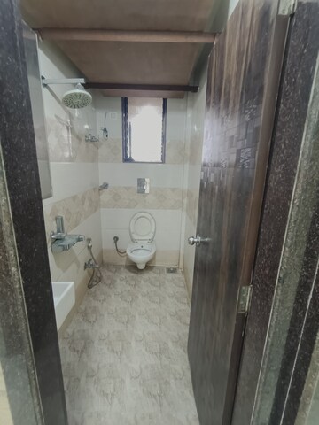 Bathroom in 3 BHK Apartment at Banjara CHS, Kharghar – for Rent