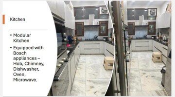 Kitchen in 4 BHK Builder Floor at Panchsheel Park – for Rent
