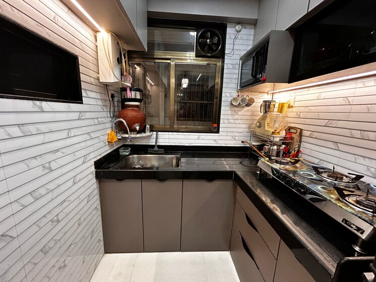 Kitchen, chandak-next 1 Bedroom 342 Sq.Ft. Apartment In Borivali East Mumbai 8094996