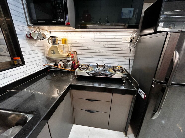Kitchen, chandak-next 1 Bedroom 342 Sq.Ft. Apartment In Borivali East Mumbai 8094996