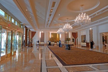 Living Room in 3 BHK Apartment at Lodha Trump Tower, Worli – for Rent