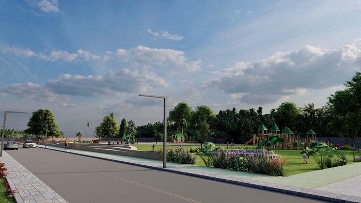 Garden, sms-nine-west  150 Sq.Yd. Plot In Sadashivpet Hyderabad 8095273