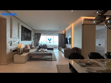 Living Room in 3 BHK Apartment at Lokhandwala Infrastructure Minerva, Mahalaxmi – for Sale