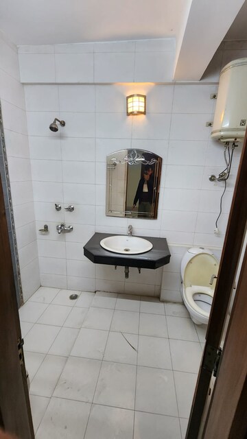 Bathroom in 3 BHK Builder Floor at Greater Kailash I – for Rent