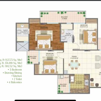 3 BHK Apartment For Resale in Arihant Arden Sport City 1 Greater Noida  8095405