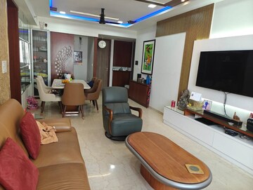 Living Room in 3 BHK Apartment at Lodha Kiara, Worli – for Rent