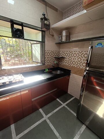Kitchen in 1 BHK Apartment at Gharonda Housing, Ghansoli – for Rent