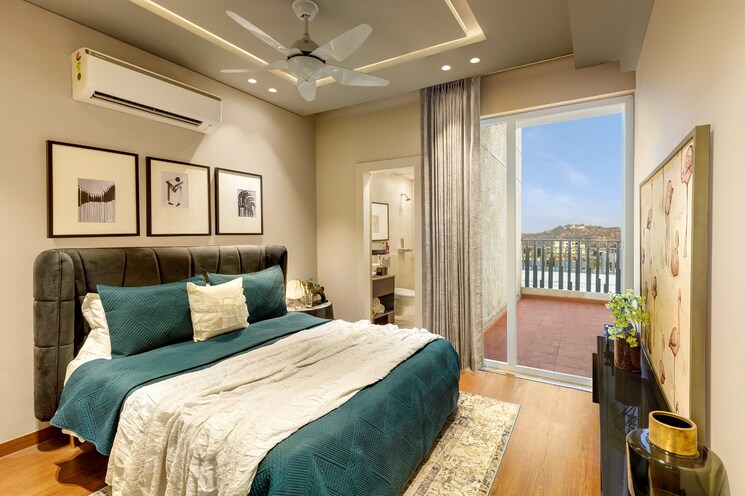 Bedroom, ambience-tiverton 4 Bedroom 4800 Sq.Ft. Apartment In Sector 50 Noida 8095620