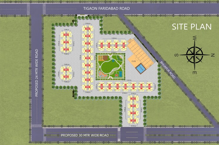Master Plan, breez-global-heights 2 Bedroom 660 Sq.Ft. Apartment In Sohna Sector 33 Gurgaon 8095729