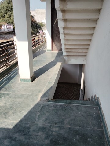 Staircase in 1.5 BHK Builder Floor at Jankipuram Extension – for Rent