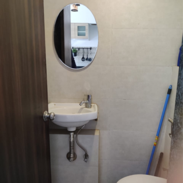 Bathroom in 1 BHK Apartment at Lodha Crown Quality Homes, Saket Complex – for Rent