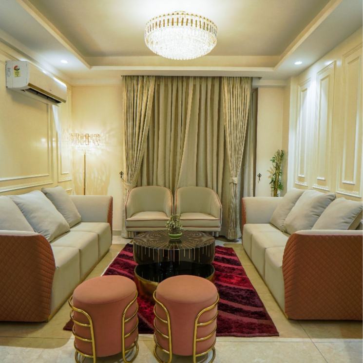 Living Room, ambala highway 3 Bedroom 1800 Sq.Ft. Apartment In Ambala Highway Zirakpur 8096034