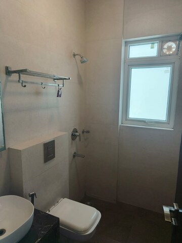 Bathroom in 3 BHK Builder Floor at Ansal Sushant Lok I, Sector 43 – for Rent