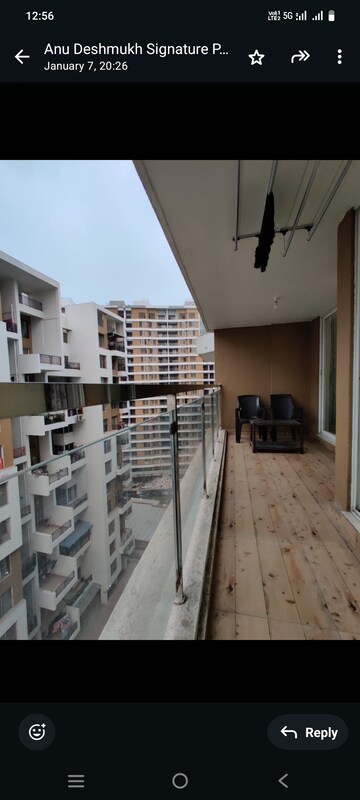Staircase in 3 BHK Apartment at Shree Signature Park, Wakad – for Rent