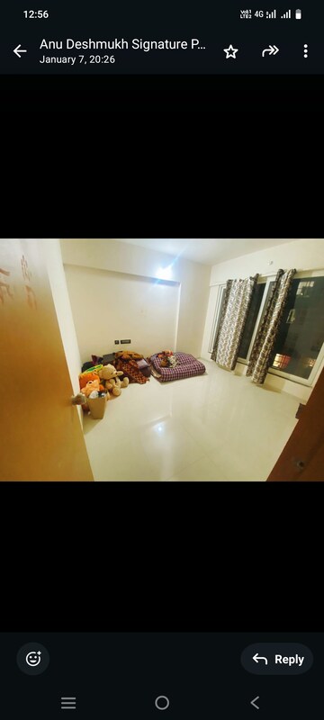 Bedroom in 3 BHK Apartment at Shree Signature Park, Wakad – for Rent
